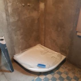 Průběh rekonstrukce koupelny